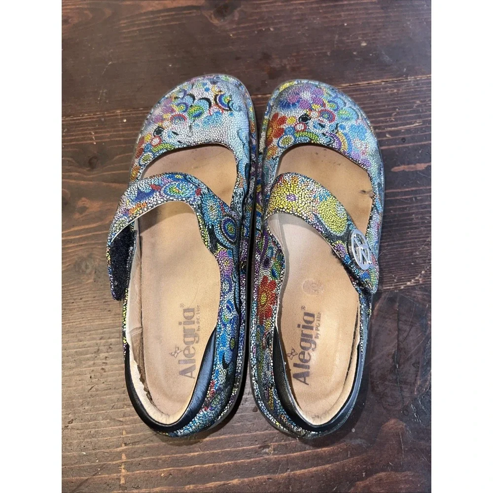 Alegria Women's Shoes Sz 41 / 10.5  Paloma Hippie Chic Dottie Peace PAL-356